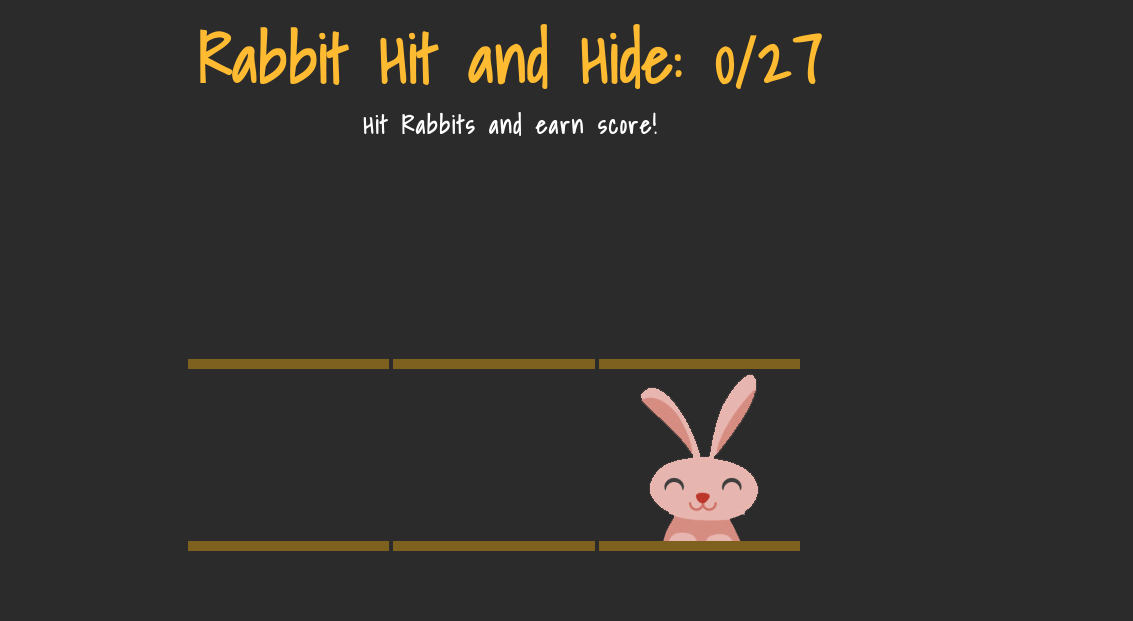 Rabbit hit and hide